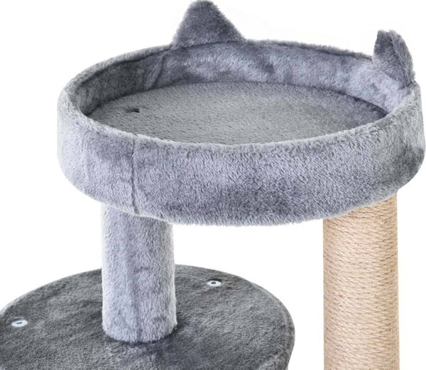 AllMyPets Tiragraffi per Gatti Albero Tiragraffi Torre con Casa Amaca a 3 Ripiani - D30D74GY