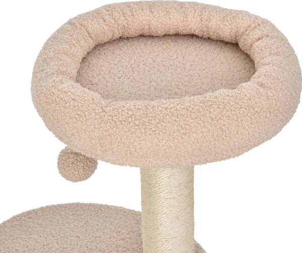 AllMyPets Tiragraffi per Gatti Albero Tiragraffi Robusto con 5 Livelli, Cuccia, Casetta, Giochi e Corda Sisal Max 30kg colore Beige - D30D71BG