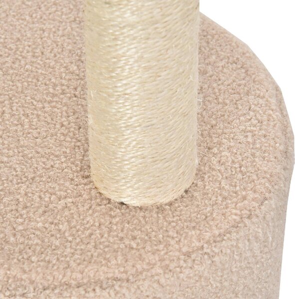 AllMyPets Tiragraffi per Gatti Albero Tiragraffi Robusto con 5 Livelli, Cuccia, Casetta, Giochi e Corda Sisal Max 30kg colore Beige - D30D71BG