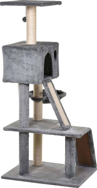AllMyPets Tiragraffi per Gatti Albero Tiragraffi Torre Ricoperti di Sisal e Scale da Arrampicata - D30D78