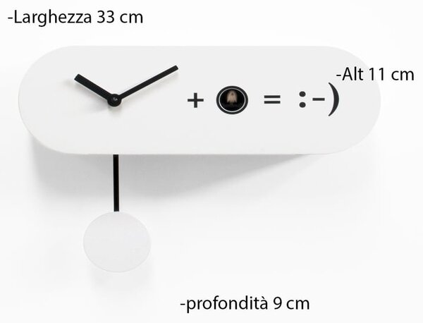 Orologio da muro a Cucu FORMULA movimento al quarzo
