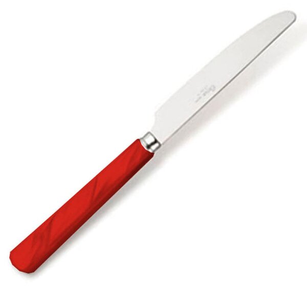 Servizio Posate in acciaio inox 18/10 24 pezzi PERLA rosso manico in acrilico perlato rosso