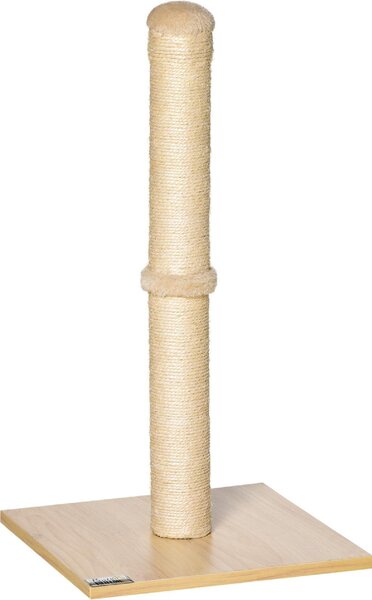 AllMyPets Tiragraffi per Gatti con Palo in Sisal Alto 60 cm e Base in Truciolato colore Beige - U486455