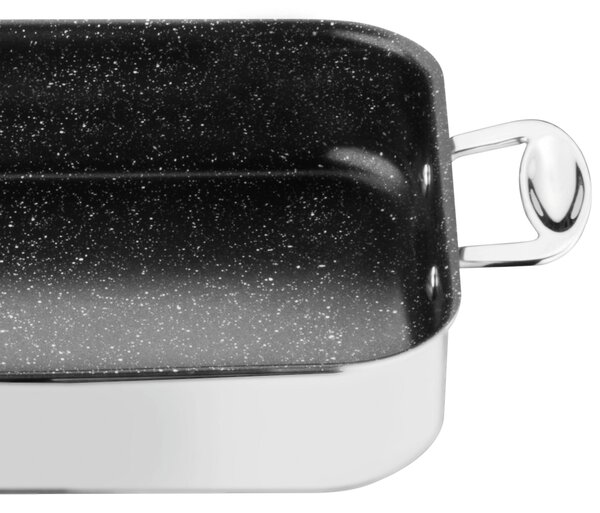 Rostiera In Acciaio inox GLAMOUR STONE 35x25 cm