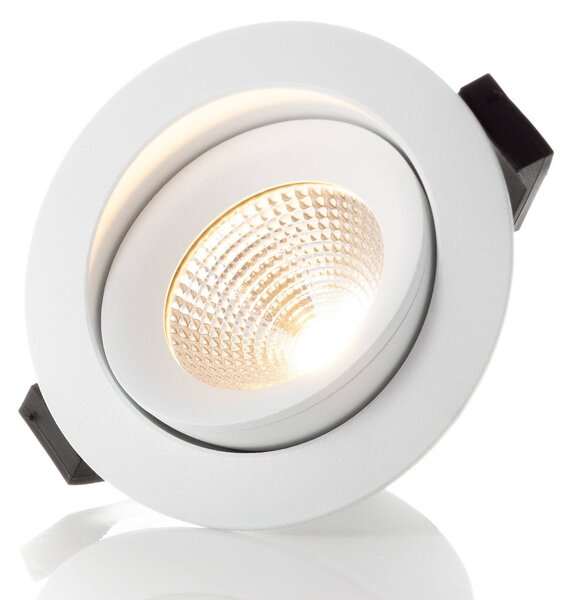 The Light Group SLC One 360° Luci da incasso a LED bianco 3.000K 360°, dimmerabile, Bianco / Opale, Soggiorno / Sala da pranzo, Alluminio, Moderno, Downlight