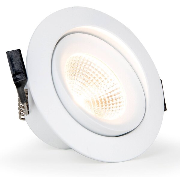 The Light Group SLC One 360° Luci da incasso a LED bianco 2.700K 360°, dimmerabile, Bianco / Opale, Soggiorno / Sala da pranzo, Alluminio, Moderno, Downlight