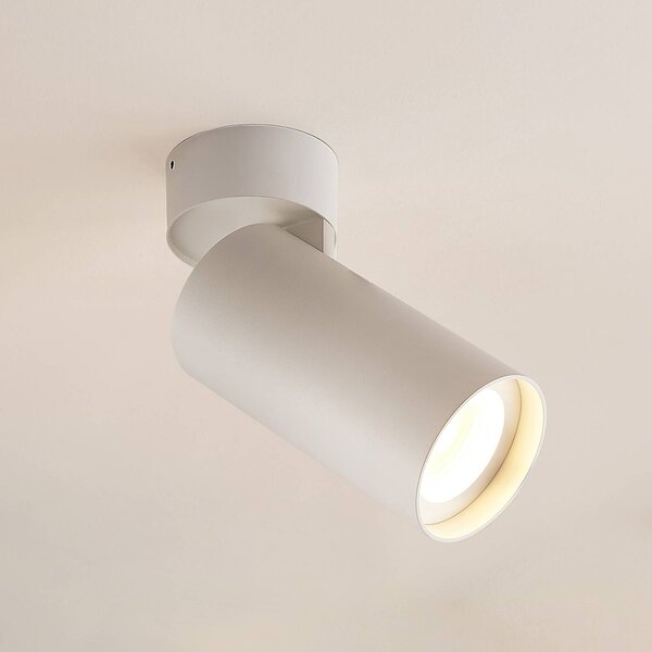 Arcchio Thabo Faretto da soffitto LED orientabile, 21,5 W Arcchio, dimmerabile, Bianco / Opale, Corridoio, Alluminio, Moderno, Illuminazione per negozio