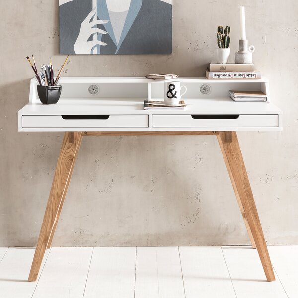 Scrivania SKANDI 110 x 85 x 60 cm Legno MDF Scandinavo