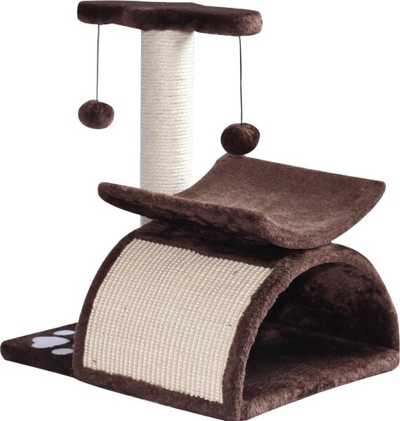 AllMyPets Tiragraffi per Gatti Tunnel in Sisal Marrone 40x30x43cm - D30185