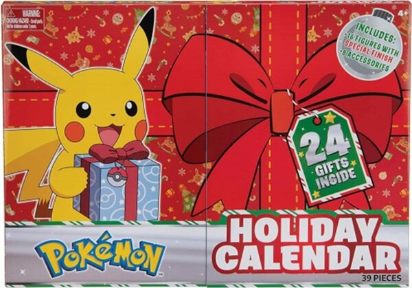 Pokémon - Calendario dell'Avvento Figure di Pikachu Calendario delle vacanze Calendario di Natale