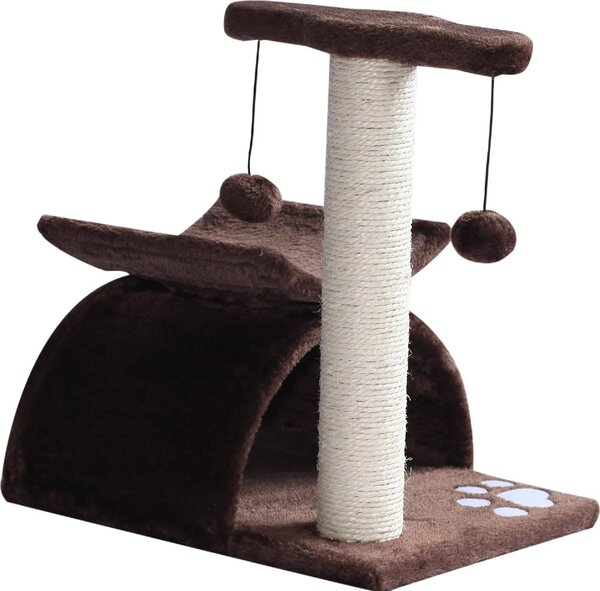 AllMyPets Tiragraffi per Gatti Tunnel in Sisal Marrone 40x30x43cm - D30185
