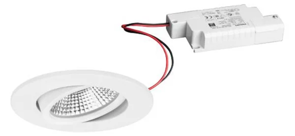 BRUMBERG BB23 spot IP65 RC driver angolare bianco BB23, dimmerabile, Bianco / Opale, Bagno, Alluminio, Downlight