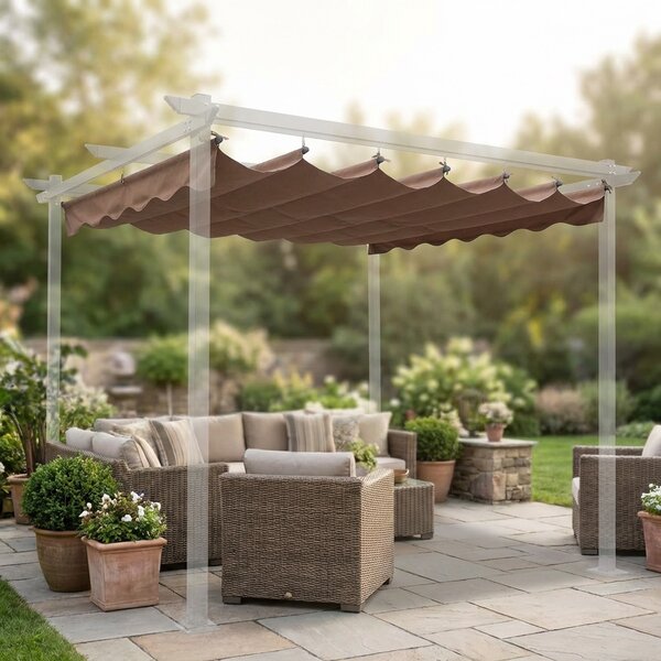 Giardini del Re Top Telo Copertura per Pergola 3x3 mt. Colore Ecr scuro