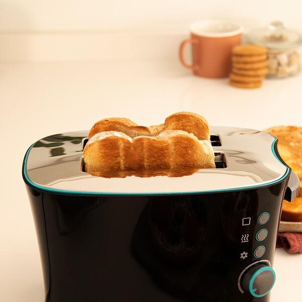 Cecotec Tostapane 2 Fette Potenza 650 Watt con 7 Livelli di Doratura colore Nero - 02184 Toast&Taste Double B