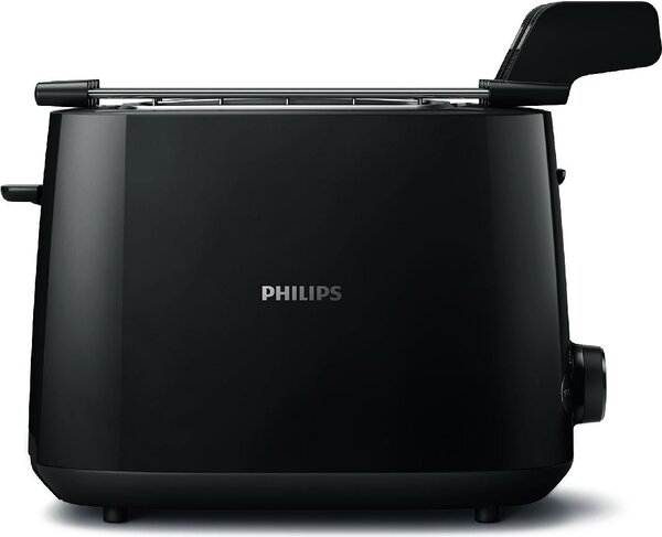 Philips Tostapane 2 fette Potenza 600 Watt con Vassoio Raccogli-briciole colore Nero - HD2583/90 Daily Collection