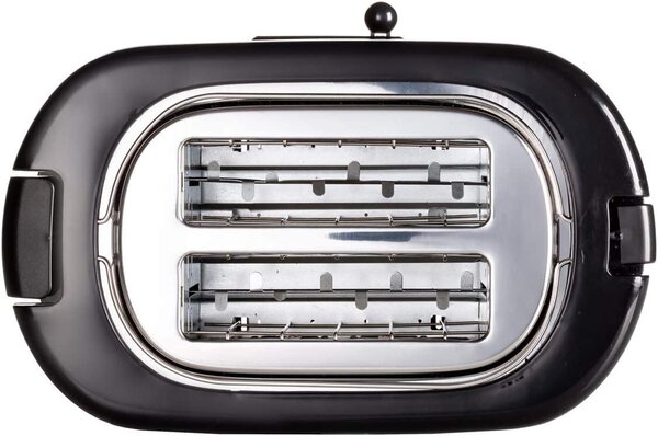 Ariete Tostapane 2 Fette Potenza 700 Watt 9 Livelli di cottura Funzione scongelamento e Vassoio raccoglibriciole colore Nero - 0159 Toastime