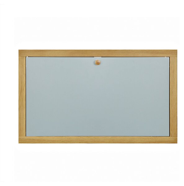 Scrivania Brenta Blu in legno ingegnerizzato e massiccio, acciaio, dimensioni 74 x 8 x h44 cm, peso 9 Kg, finitura (Archer) grigio, blu, rovere