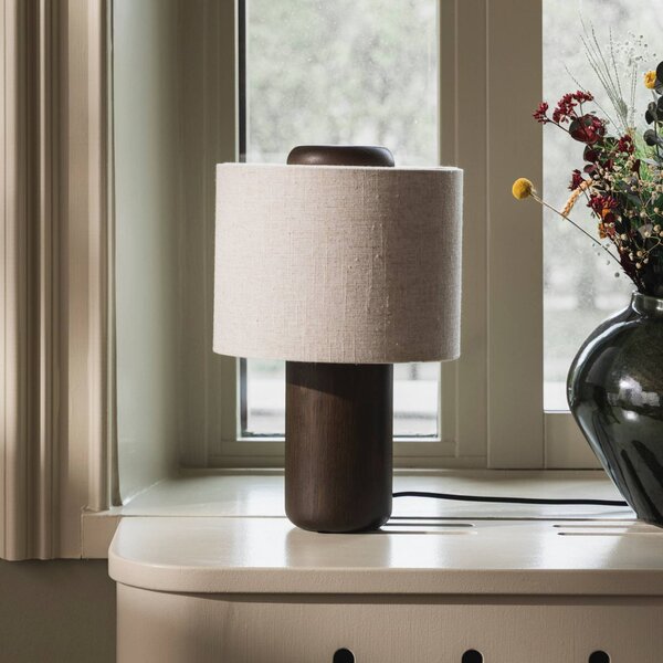 Globen Lighting Lampada da tavolo Bosco, Crema / Ambra, Soggiorno / Sala da pranzo, Legno, Lampada da tavolo