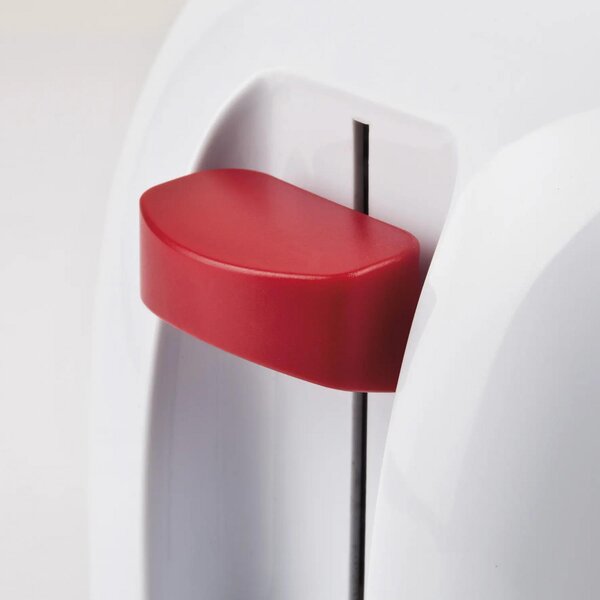 G3 Ferrari Tostapane 2 Fette Potenza 800W Pinze in Acciaio Inox 8 Livelli di Cottura colore Rosso/Bianco - G10179