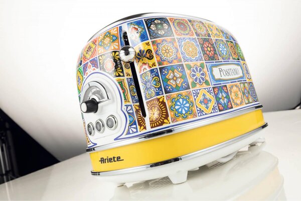 Ariete Tostapane 2 Fette Potenza 815 Watt 6 Livelli di Doratura + Funzione Defrost Estetica Positano - 00C01550PAR0
