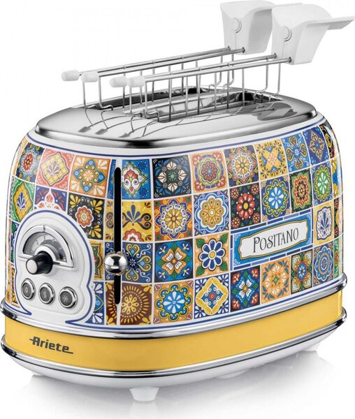 Ariete Tostapane 2 Fette Potenza 815 Watt 6 Livelli di Doratura + Funzione Defrost Estetica Positano - 00C01550PAR0