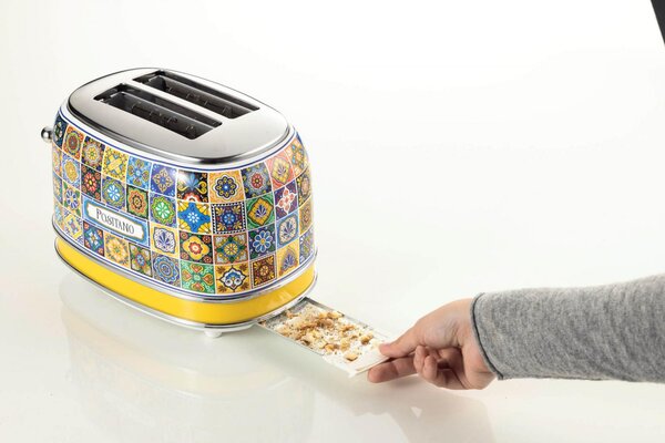 Ariete Tostapane 2 Fette Potenza 815 Watt 6 Livelli di Doratura + Funzione Defrost Estetica Positano - 00C01550PAR0