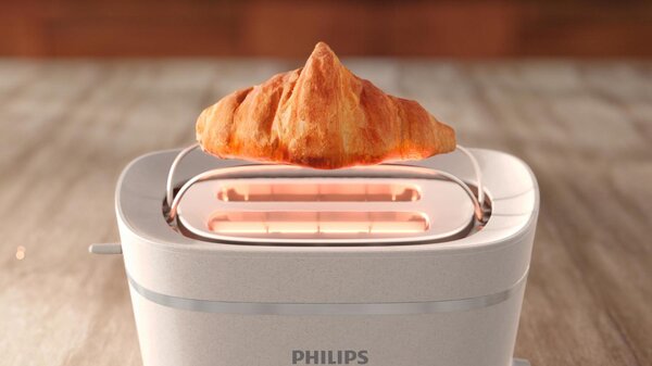 Philips Tostapane 2 Fette Potenza 830 Watt 8 livelli di cottura colore Bianco - HD2640/10