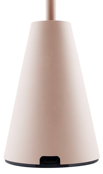 Globen Lighting Lampada da tavolo esterno a batteria Cannes, beige, IP54 dimmerabile, Crema / Ambra, Soggiorno / Sala da pranzo, Plastica, Scandinavo