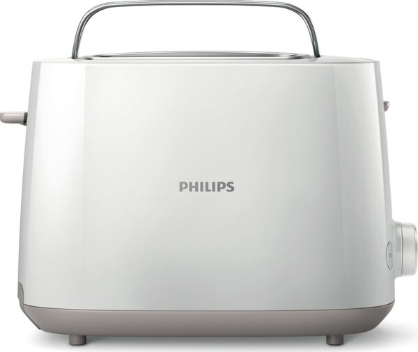 Philips Tostapane 2 Fette Potenza 830W con 8 Livelli di Doratura e Piedini Antiscivolo Daily Collection - HD2581/00