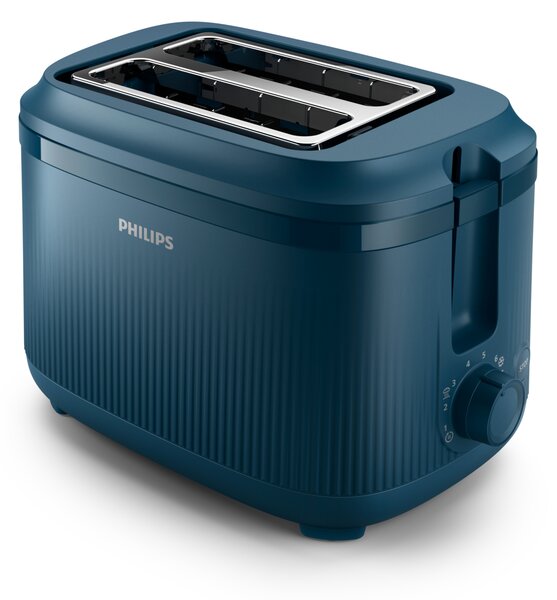 Philips Tostapane 2 Fette Potenza 830 Watt con 8 Livelli di Doratura colore Blu - HD2511/70 Serie 3000