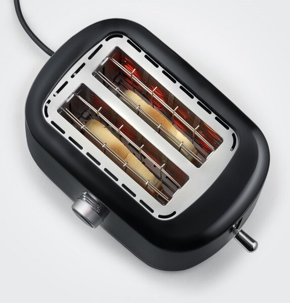 Severin Tostapane 2 Fette Potenza 850 Watt con 7 Livelli e Funzione Scongelamento colore Nero - AT 4321