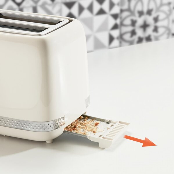Moulinex Tostapane 2 Fette Potenza 850 watt Funzione scongelamento colore Avorio - LT300AK Soleil 2S