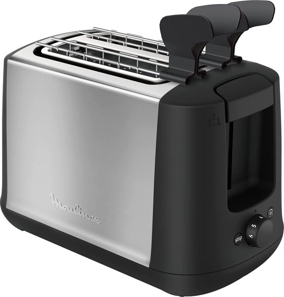 Moulinex Tostapane 2 Fette Potenza 850 Watt Funzione scongelamento colore Nero Inox - LT3408K Subito 4