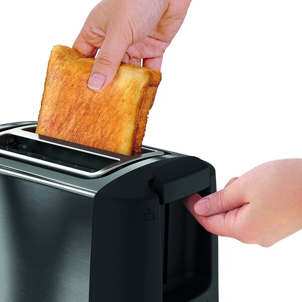 Moulinex Tostapane 2 Fette Potenza 850 Watt Funzione scongelamento colore Nero Inox - LT3408K Subito 4