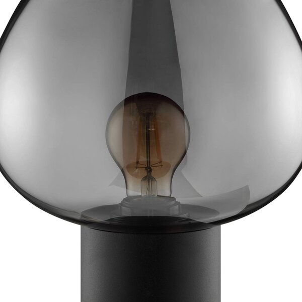 Brilliant Lampada da tavolo Ligari, Alluminio / Grigio / Zincato, Soggiorno / Sala da pranzo, Vetro, Lampada da tavolo