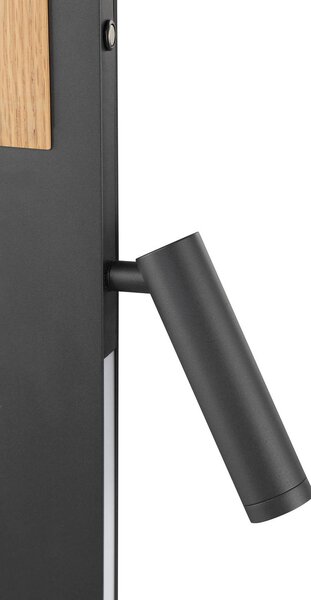 Brilliant Lampada da terra a LED Streamline, dimmerabile, Nero, Soggiorno / Sala da pranzo, Metallo, Moderno, Lampada LED da terra