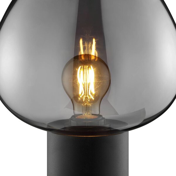 Brilliant Lampada da tavolo Ligari, Alluminio / Grigio / Zincato, Soggiorno / Sala da pranzo, Vetro, Lampada da tavolo