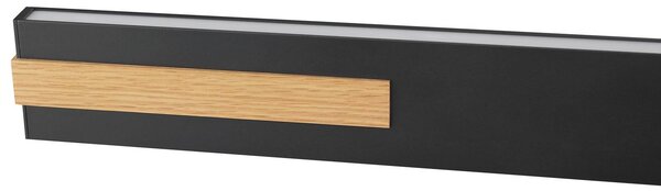 Brilliant Lampada LED a sospensione Streamline, lunghezza 130 cm, nero, metallo dimmerabile, Nero, Soggiorno / Sala da pranzo, Metallo, Moderno