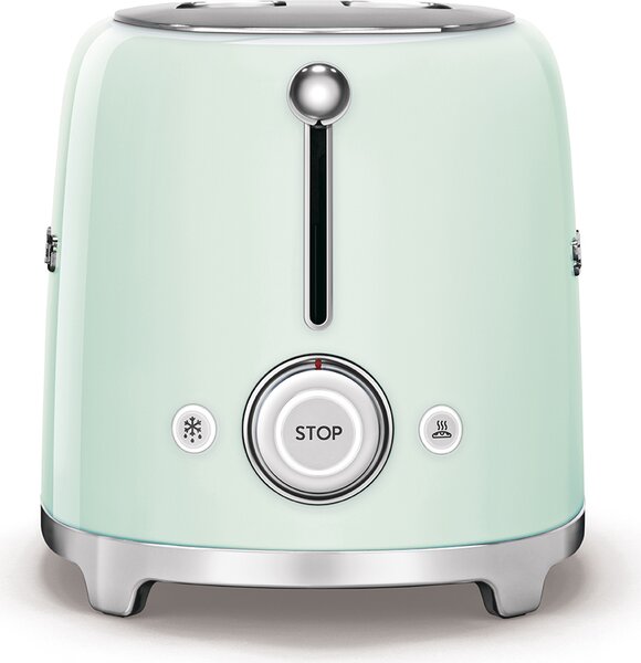 Smeg Tostapane 2 Fette Potenza 950 Watt 6 Livelli di Cottura Stile Vintage colore Verde Pastello - TSF01PGEU