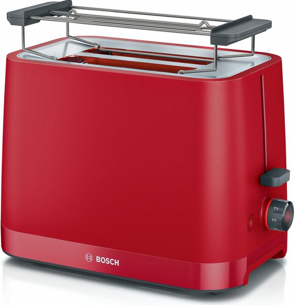 Bosch Tostapane 2 Fette Potenza 950 Watt Funzione Scongelamento e Riscalda colore Rosso - TAT3M124