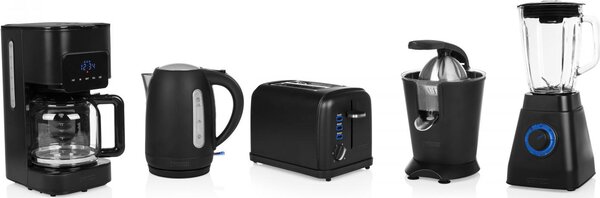 PRINCESS Tostapane 2 Fette Potenza 950 Watt Funzione scongelamento scocca in acciaio colore Nero 142396