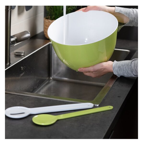 Trebonn IN Nest&Serve Green-White Set Posate Insalata Melammina Salvaspazio