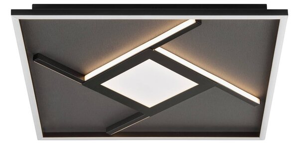Brilliant Plafoniera a LED Hardy, Nero, Soggiorno / Sala da pranzo, Tessuto / Stoffa / Seta, Moderno, Plafoniera LED