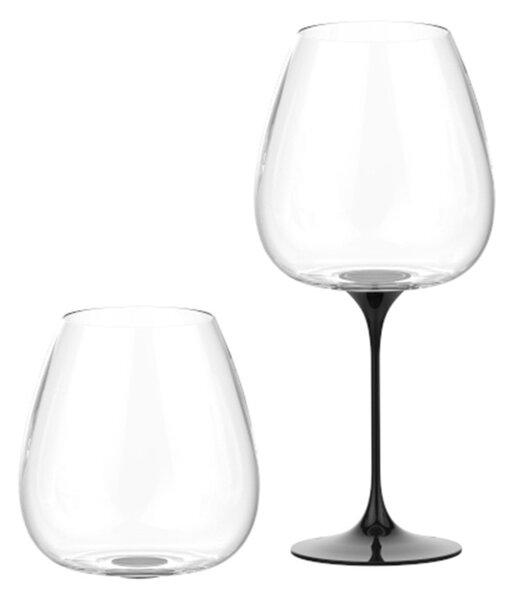 Trebonn SplitGlass Collezione Origini Langhe Black 2 Bicchieri Cristallo senza Piombo