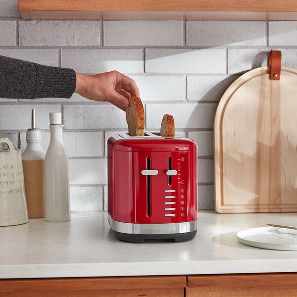 KITCHENAID Tostapane 2 Fette Potenza 980 Watt con 7 Livelli di Doratura colore Rosso - 5KMT2109EER