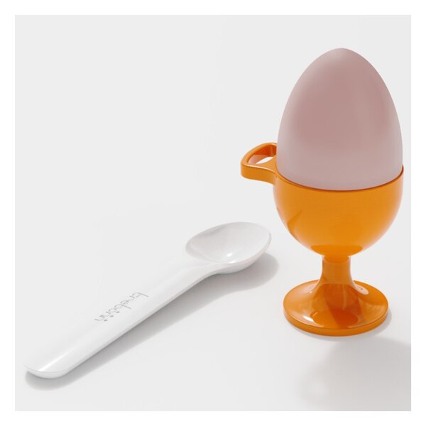 Trebonn EggCup Spoon Orange Portauovo con Cucchiaino