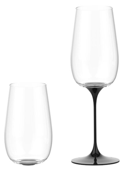 Trebonn SplitGlass Collezione Origini Trento Black 2 Bicchieri Cristallo senza Piombo