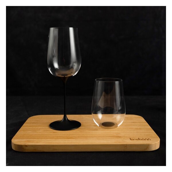 Trebonn SplitGlass Collezione Origini CinqueTerre Black 2 Bicchieri Cristallo senza Piombo