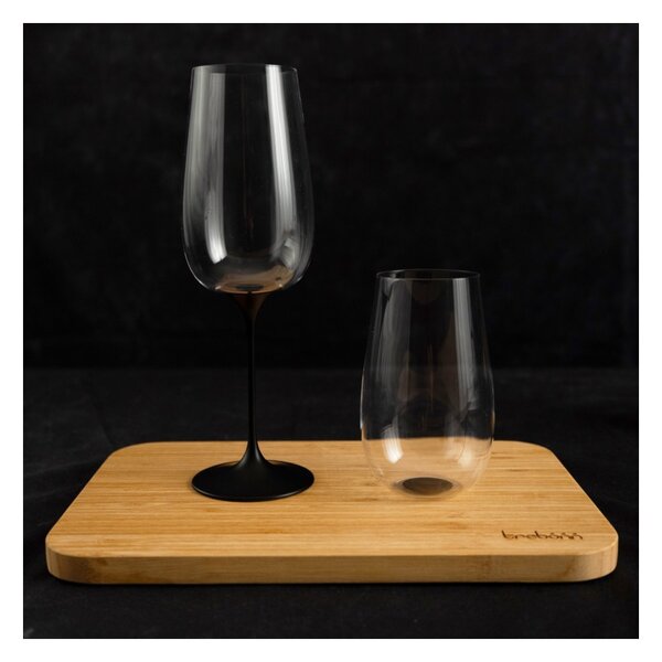 Trebonn SplitGlass Collezione Origini Trento Black 2 Bicchieri Cristallo senza Piombo