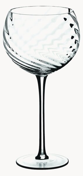 Set di 6 bicchieri da vino rosso in cristallo Sten